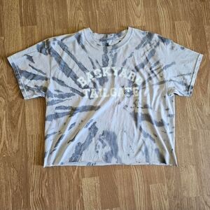 Backyard Tailgate Tie-Dye Cropped Shirt